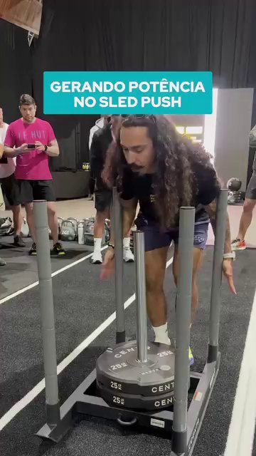 Frame de Gerando potência no sled push — Gustavo Vaz Tostes